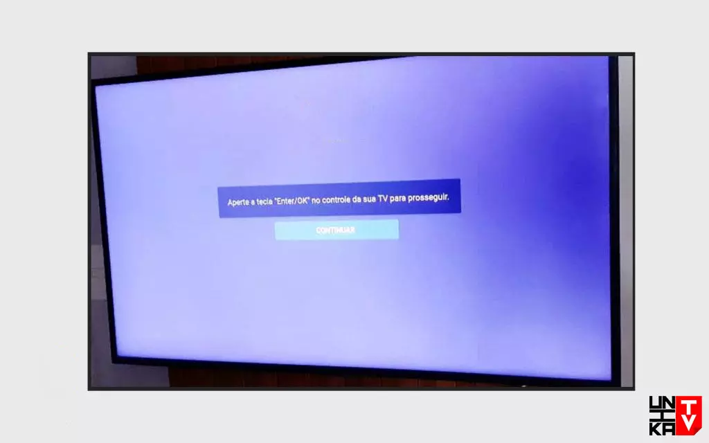 Foto da primeira tela do aplicativo após instalação